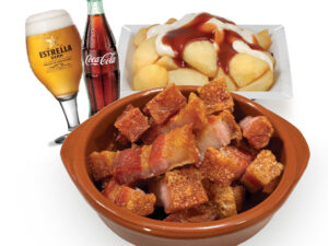 Rostes (Torrezno) + Patates + 2 Begudes